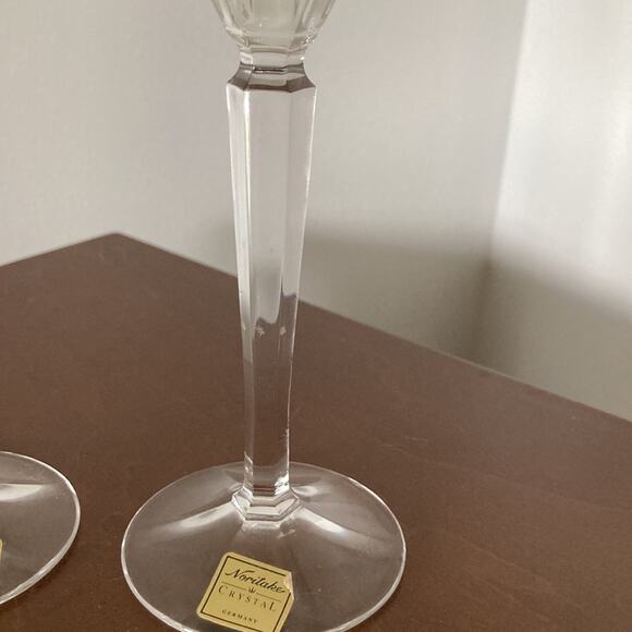 Noritake Crystal Candlestick Holders, Set of 2 - Picture 4 of 7